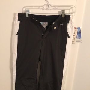 NEW Black and white ski pants